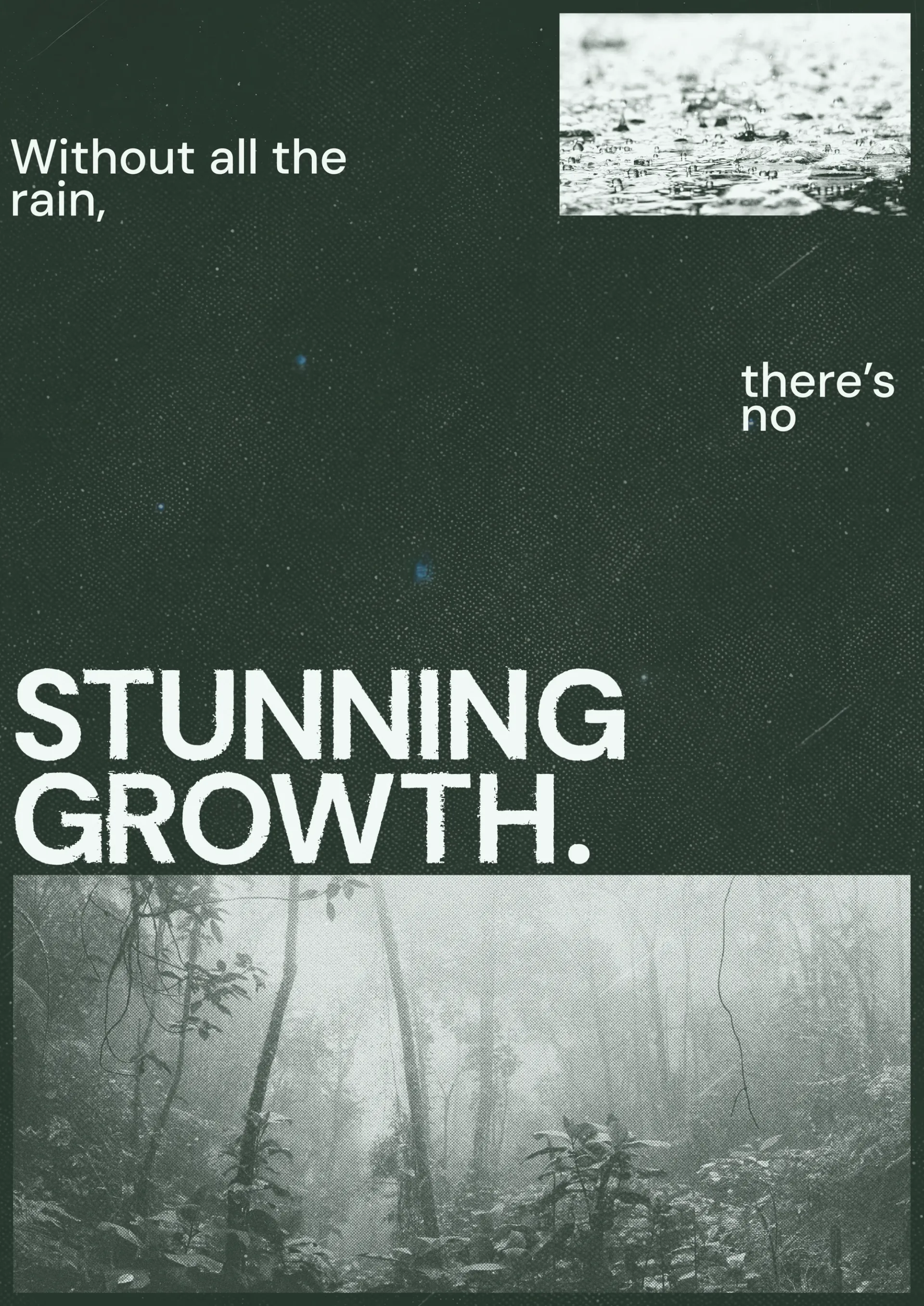 No sun without rain Poster