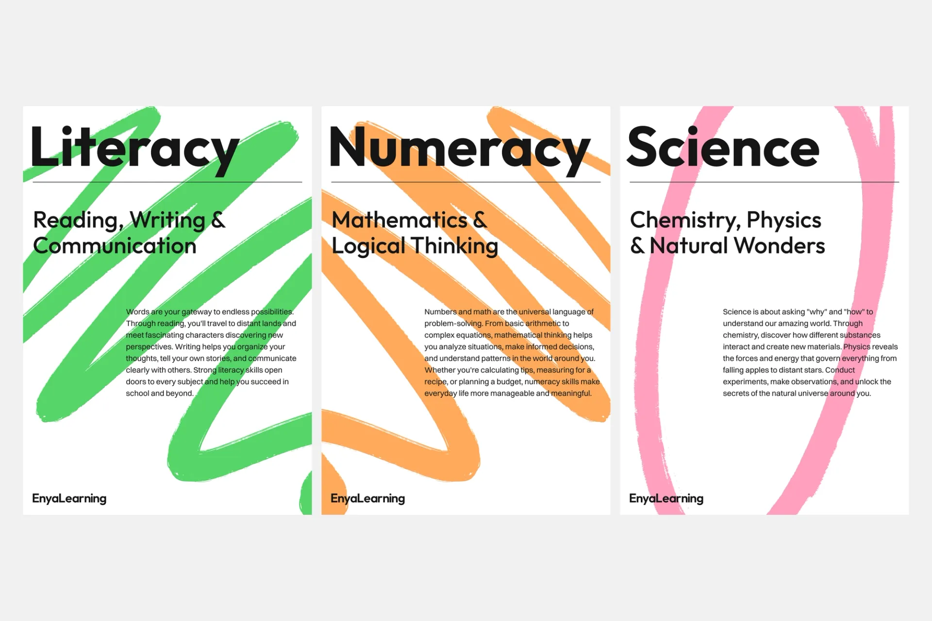 Mockup for Enya Learning 2025