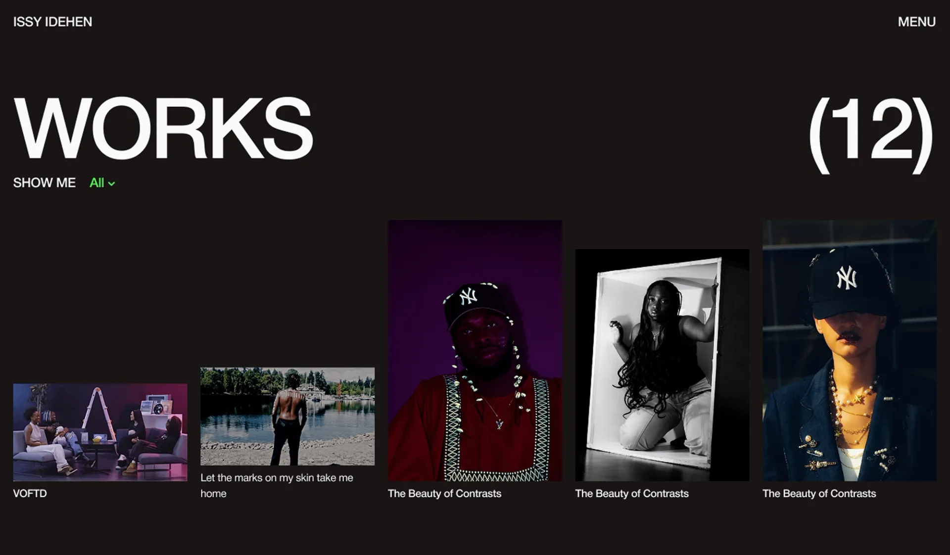 Issy Website Works Page