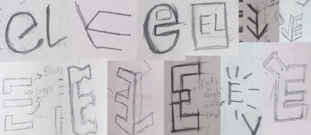 Initial Sketches of New Logo Ideas